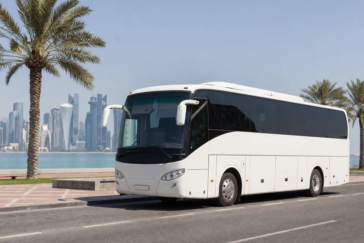 Large coach for tourist and corporate groups in Doha